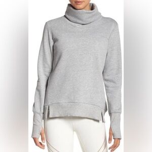 ALO Yoga Light Gray Crew Neck Sweater